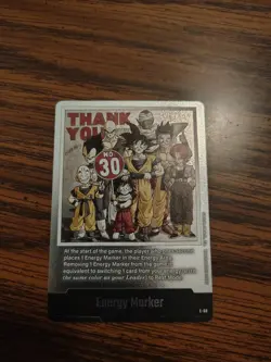 Son Goku E-60 Silver Energy Marker Dragon Ball Manga Booster Card Fusion World - Image 1