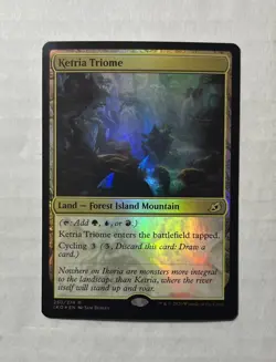 Ketria Triome Foil - Nice NM - Ikoria: Lair of Behemoths MTG Magic Card English - Image 1