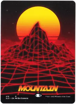 1x Mountain 418 MTG Secret Lair Lightly Played - Image 1