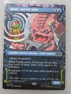 NM Showcase Krang, Master Mind, MTG, TMNT, Magic the Gathering, 230 - Image 1