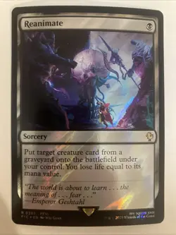 MTG: Reanimate (Surge Foil) Commander: Final Fantasy Surge Foil 0282 NM - Image 1