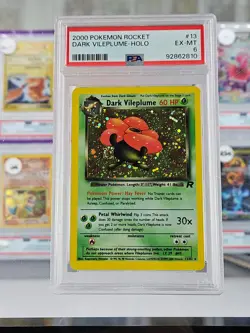 2000 Pokemon Rocket Dark Vileplume-Holo #13 PSA 6 - Image 1