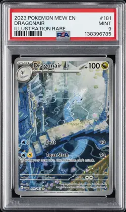 2023 POKEMON MEW EN-151 ILLUSTRATION RARE #181 DRAGONAIR PSA 9 - Image 1