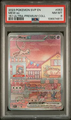 2023 Pokemon 151 UPC Promo Mew #53 PSA 8 #4611 - Image 1