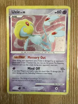 Uxie - 18/123 - Holo Rare HP, English Pokemon Mysterious Treasures - Image 1