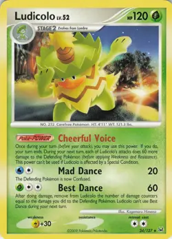 Ludicolo 34/127 Platinum Rare regular NM Pokemon TCG - Image 1