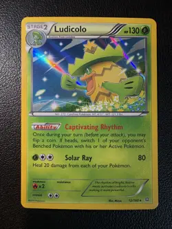 Pokemon TCG XY Primal Clash Ludicolo 12/160 Holo Rare NM! - Image 1