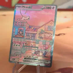 Pokemon TCG Mew ex Full Art Holo Promo Basic 180HP Scarlet & Violet 053 English - Image 2