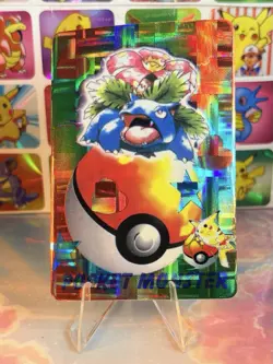 Pokemon HOLO Vintage Pocket Monsters Vending Prism Sticker 1998 Nintendo - Image 2