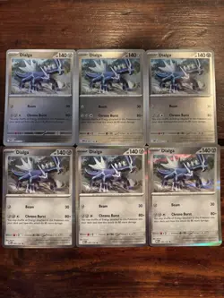 (6) Pokemon TCG Dialga 095/132 Holo & Reverse Holo LOT! Mega Evolution - Image 1