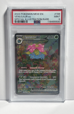 2023 Pokemon 151 Venusaur ex 198/165 Special Illustration Rare PSA 9 - Image 1