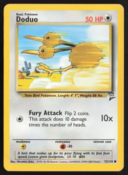 Pokemon TCG | Doduo 72/130 | Common | Base Set 2 | Moderately Played - Image 2