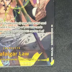 Trafalgar Law OP10-119 Secret Rare Foil Royal Blood 9000 Power One Piece CCG - Image 2