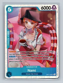 One Piece - Nami (054) - OP11-054 - A Fist of Divine Speed - Super Rare - NM - Image 1