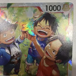 Ace & Sabo & Luffy OP13-007 Carrying on His Will Foil Character One Piece - Image 5