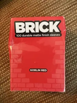 Legion Brick Goblin Red Matte Finish Card Sleeves (Sealed-100 Count) - Image 1