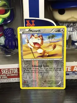 Pokemon TCG XY Breakthrough - Meowth #114/162 - Reverse Holo Card - Image 1