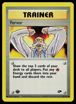 Pokemon Card Fervor 124/132 Gym Challenge 1st Edition - Image 1
