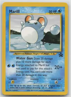 Pokemon Card Marill Promo WoTC Promo 29/53 - Image 1