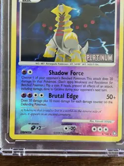 Giratina LV.52 4/146 Reverse Holo Platinum Stamped Pokemon Card NM - Image 3