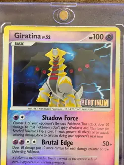 Giratina LV.52 4/146 Reverse Holo Platinum Stamped Pokemon Card NM - Image 4