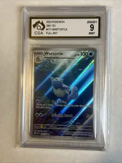 CGA 9 Wartortle 171/165 2023 151 Pokemon Set TCG Graded Cards 2023 - Image 1