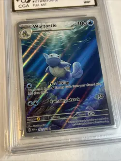 CGA 9 Wartortle 171/165 2023 151 Pokemon Set TCG Graded Cards 2023 - Image 2