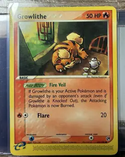 Growlithe 65/100 Sandstorm Non Holo Pokemon Single Card - Image 1