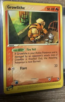 Growlithe 65/100 Sandstorm Non Holo Pokemon Single Card - Image 2