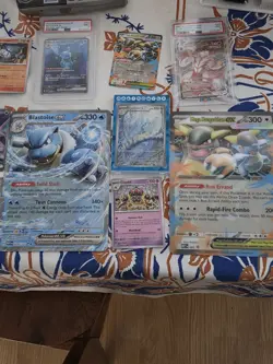 Pokemon TCG 28 Card Lot Blastoise EX, Palafin EX, Mega Kangaskhan EX Promo Holo - Image 2