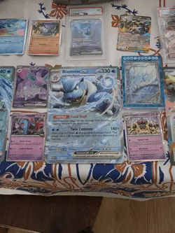 Pokemon TCG 28 Card Lot Blastoise EX, Palafin EX, Mega Kangaskhan EX Promo Holo - Image 3