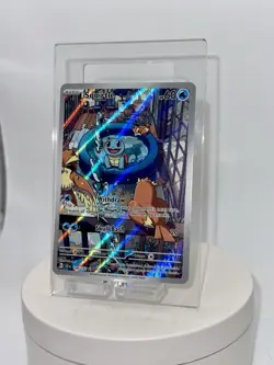 Pokemon Squirtle TCG Stellar Crown Illustration Rare Holo Card 148/142 - Image 4