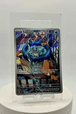 Pokemon Squirtle TCG Stellar Crown Illustration Rare Holo Card 148/142 - Image 5
