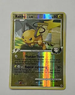 2009 Pokemon Raichu Card Reverse Holo 31/111 Nintendo Platinum Rising Rivals - Image 4