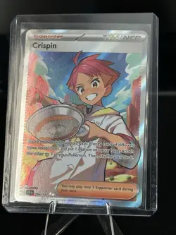 Pokemon Crispin Full Art Secret Rare Trainer Card 164/142 Stellar Crown - Image 1