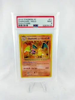 ✮ Pokemon Charizard Glurak Holo 11/108 XY Evolutions PSA 9 Mint 2016 Rare Card ✅ - Image 1