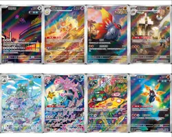 8Pcs Pokemon S-Chinese Card Game Obsidian Flames CSV6C 129-136/128 AR NM - Image 1
