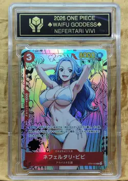 NEFERTARI VIVI Waifu Goddess Manga Card CUSTOM MADE Black label - Image 2