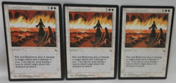 FIRE AND BRIMSTONE X3 MAGIC THE GATHERING THE DARK 1994 VINTAGE MTG CARD #419 - Image 3