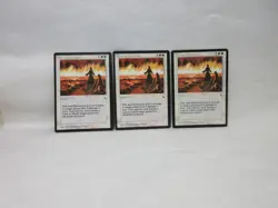 FIRE AND BRIMSTONE X3 MAGIC THE GATHERING THE DARK 1994 VINTAGE MTG CARD #419 - Image 4