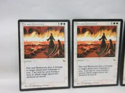 FIRE AND BRIMSTONE X3 MAGIC THE GATHERING THE DARK 1994 VINTAGE MTG CARD #419 - Image 5