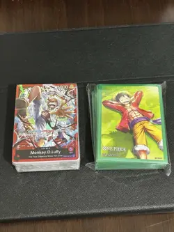 One Piece Starter Deck EX Gear 5 ST-21 Sealed Deck & Sleeves NO Bonus Card Pack - Image 1