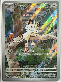 Meowth Holo ME02: Phantasmal Flames 106/094 LP-NM Pokemon Card - Image 1