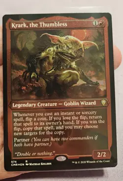 🔥 MTG - Krark, the Thumbless - Commander CMR RARE Etched FOIL #574 M/NM🔥 - Image 1