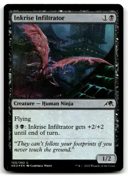 MTG Inkrise Infiltrator FOIL C Kamigawa: Neon Dynasty 100 LP - Image 1