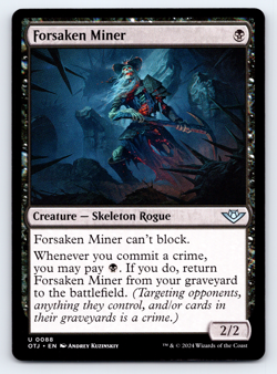 Forsaken Miner - Outlaws of Thunder Junction MTG - Image 1