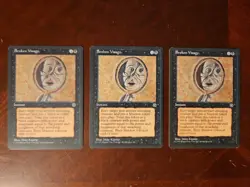 3x Broken Visage Homelands Magic Gathering MtG Rare Removal Shadow Token EDH - Image 1