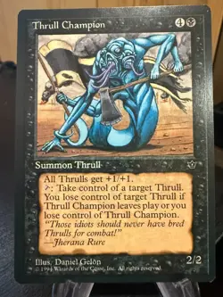 MTG Magic the Gathering Fallen Empires Thrull Champion - Image 1