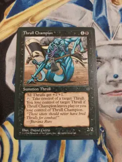 Thrull Champion MTG Fallen Empires Rare Black Creature Slightly Played x1 GG1 - Image 2