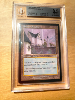 MTG Tolarian Academy Urza's Saga Beckett Graded 8.5 NM-MT+ - Image 1